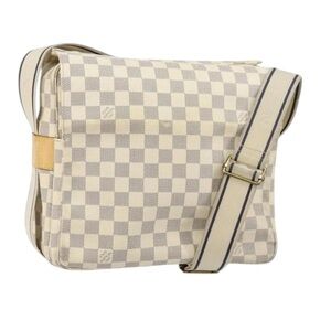 Louis Vuitton Damier Azur Naviglio Cloth Crossbody Bag
